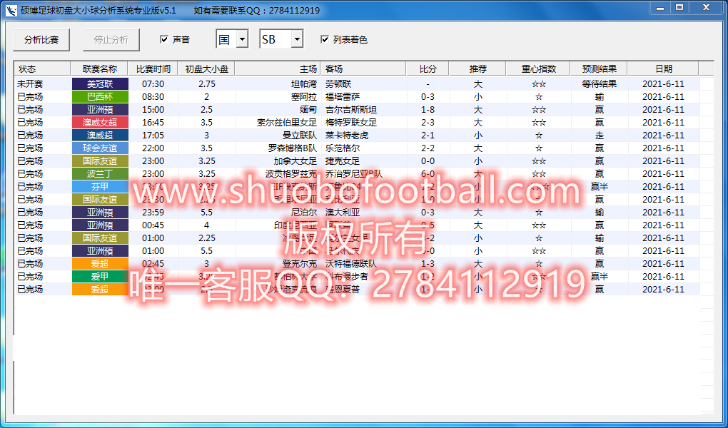 走地大球分析系统