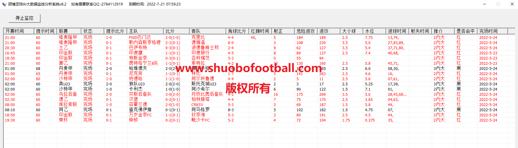 走地大球分析系统
