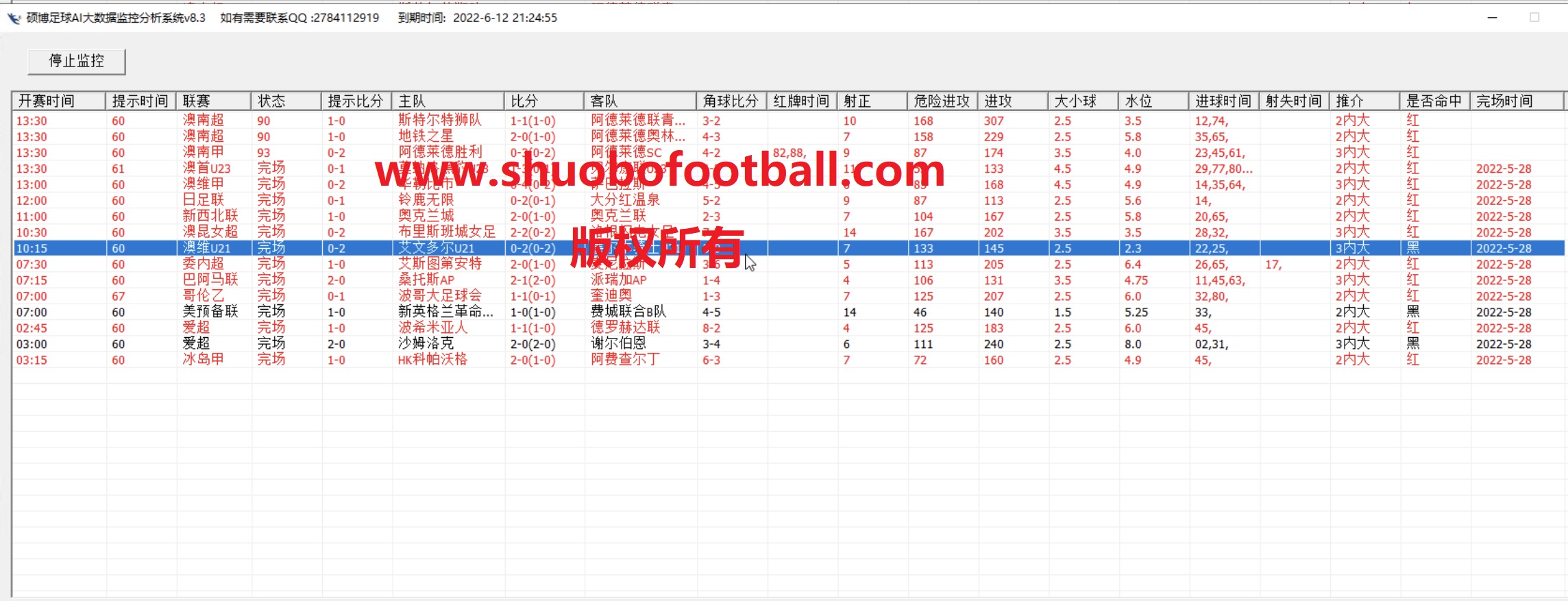 走地大球分析系统